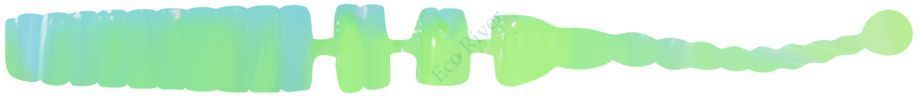 Слаг Yaman PRO Dasty, р.1,7 inch, цвет #18 - Ice Chartreuse (уп. 10 шт.)