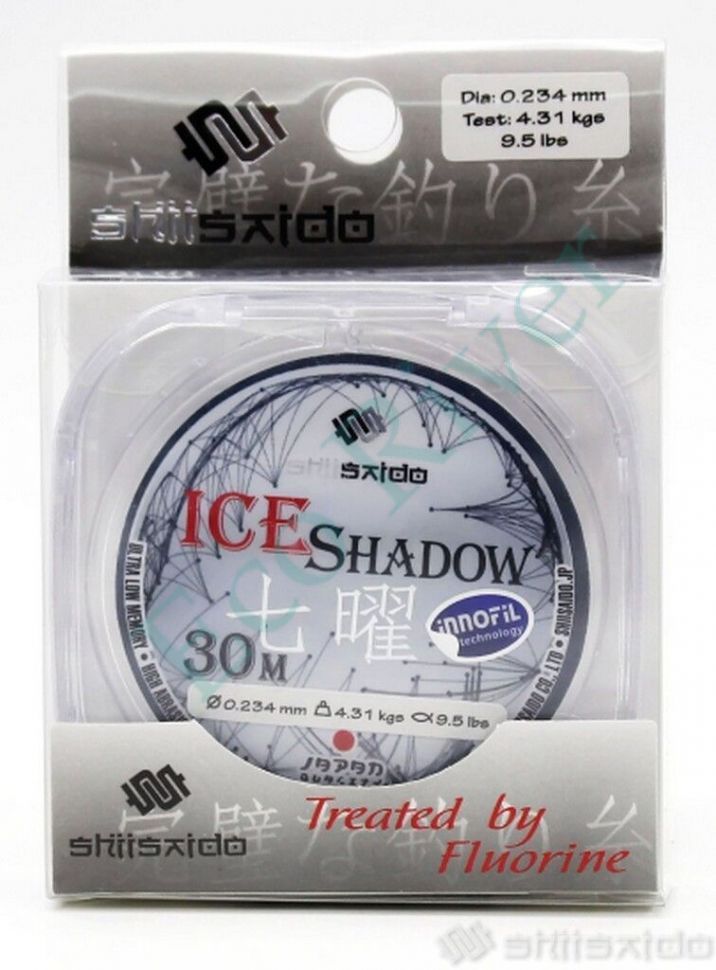Леска Shii Saido Ice Shadow, L-30 м, d-0,091 мм, test-0,71 кг, прозрачная/10/400/