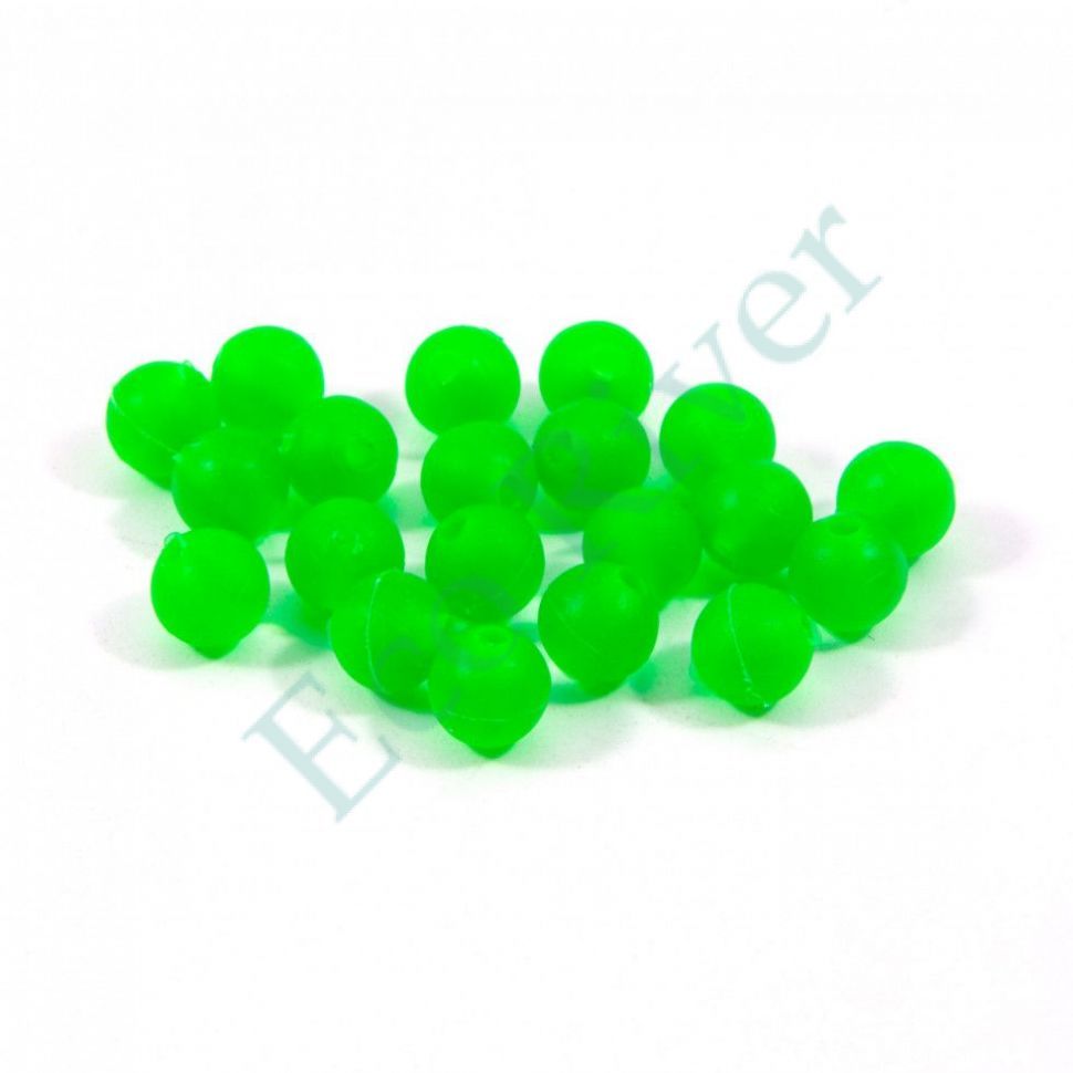 Бусина фидерная Namazu Soft Beads, PVC, d-5 мм, круглая, цв. темно-зеленый (20 шт.)/1000/