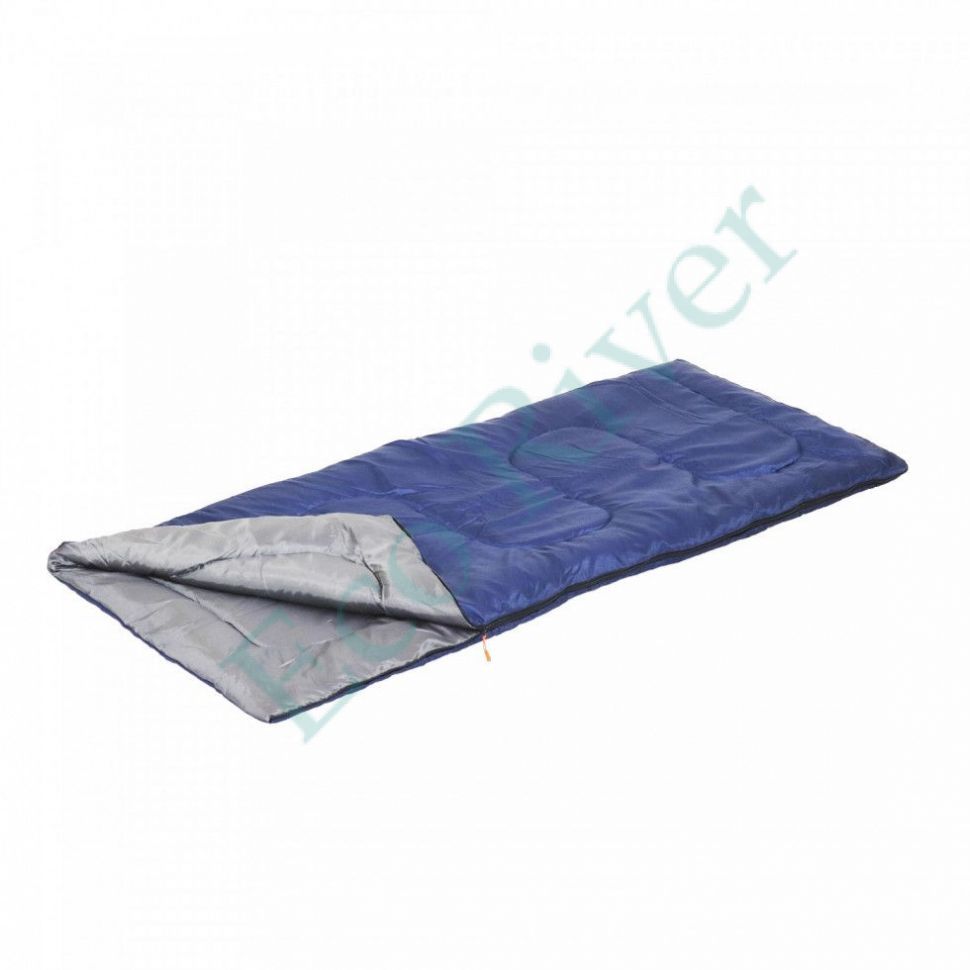 Спальный мешок-одеяло Следопыт - Pioneer, 180х73 см., до +10С, 1,5 х слойный, цв.темно-синий/12/