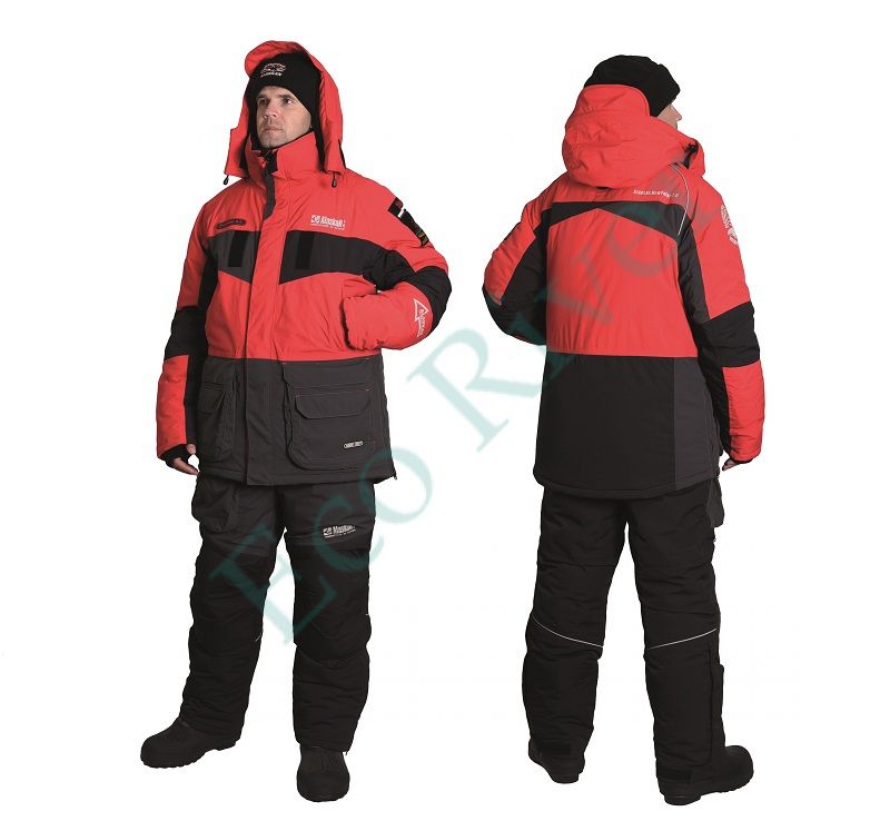Костюм зимний Alaskan NewPolar 2.0 красный/серый/черный XXXL (куртка+полукомбинезон)