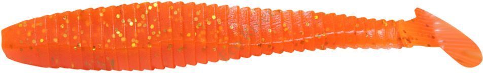 Виброхвост Yaman PRO Flatter Shad, р.3 inch, цвет #03 - Carrot gold flake (уп. 6 шт.)