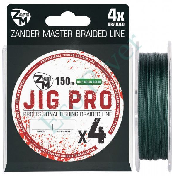 Плетеный шнур Zander Master Jig Pro 0.12 150м зеленая
