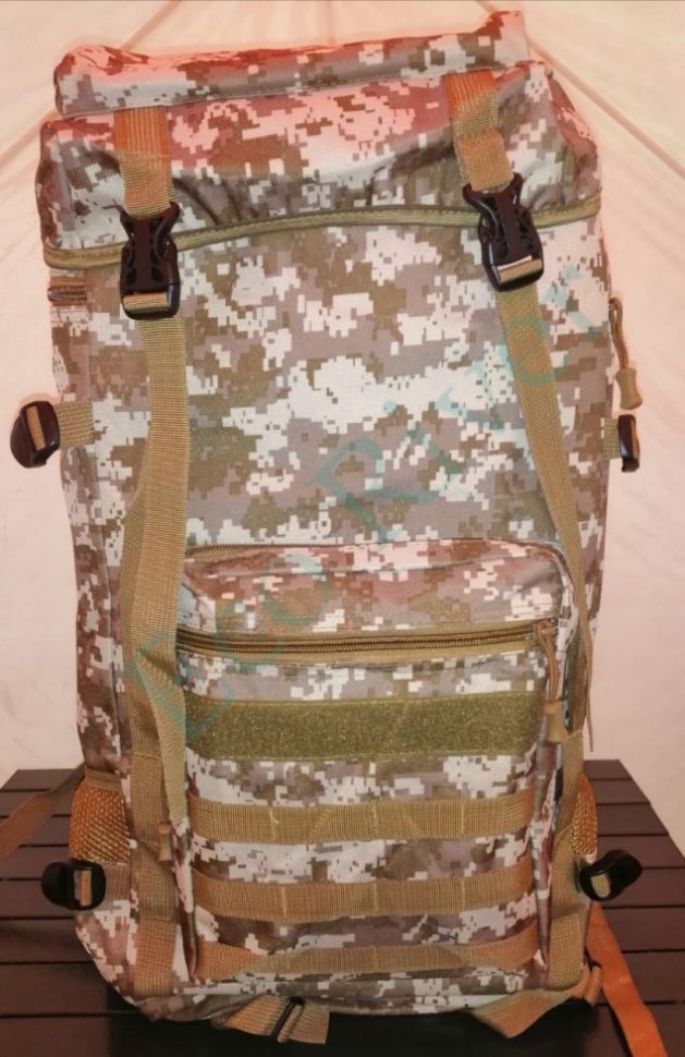 Рюкзак туристический, модель S8633, 80 л, цвет в ассортименте (КМФ, хаки)
