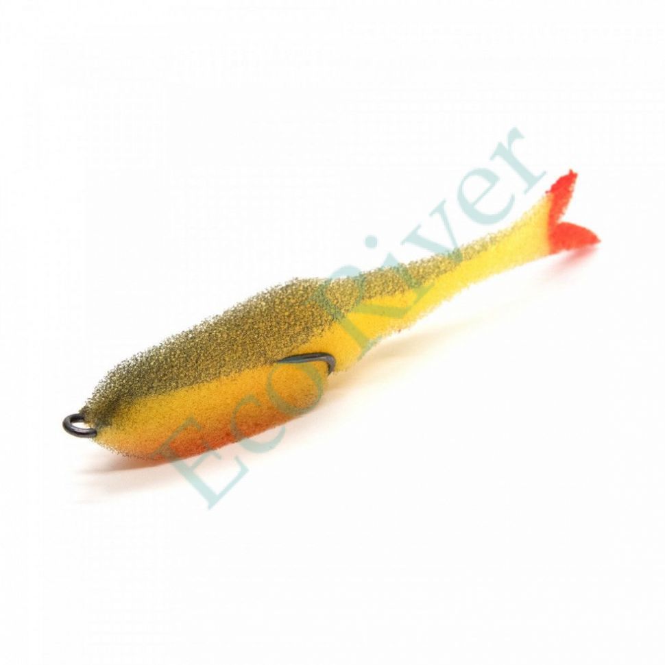 Поролоновая рыбка YAMAN Devious Minnow на двойнике, р. 105 мм, цвет 19 UV (5 шт.)