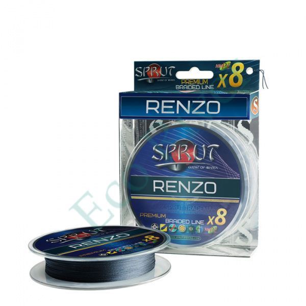Плетеный шнур Sprut Renzo Soft Premium X8 space gray 0.16 140м