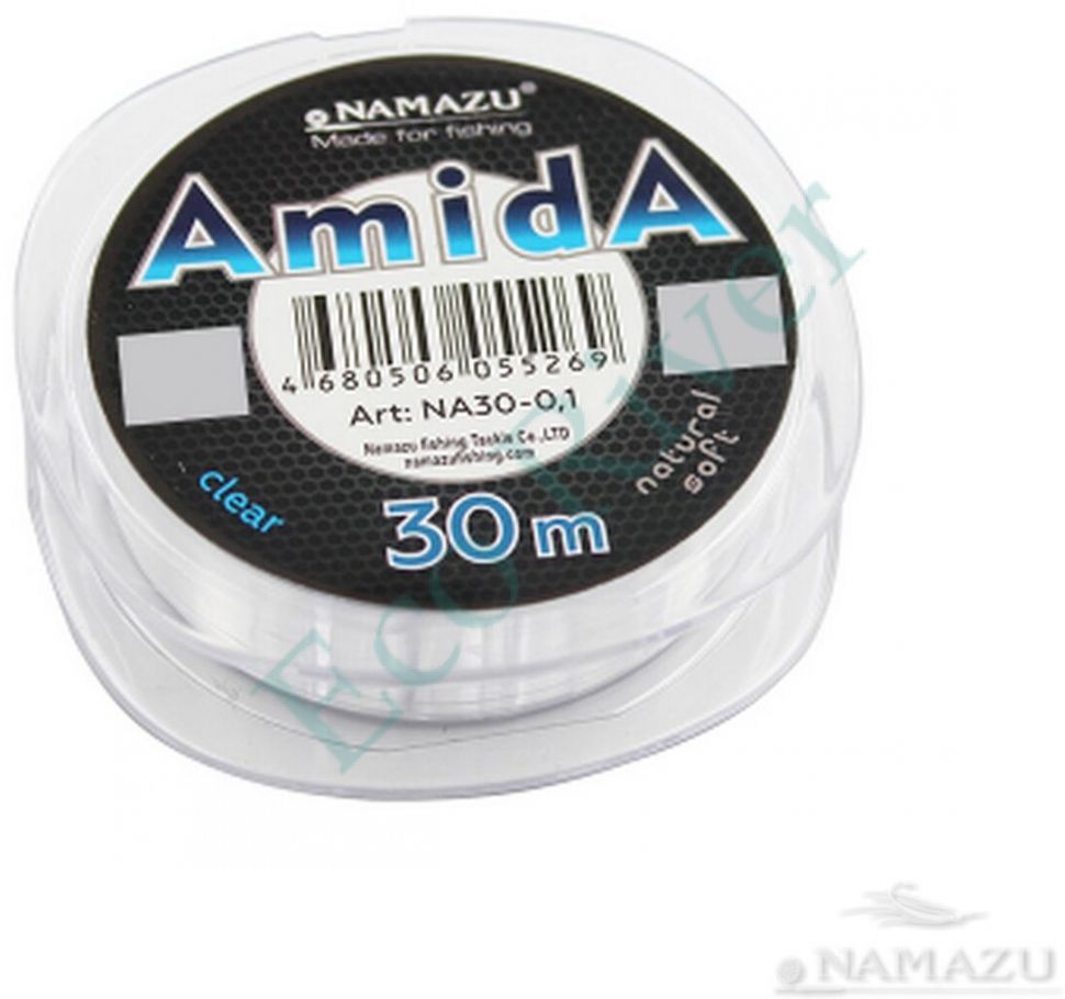 Леска Namazu Amida, L-30 м, d-0,18 мм, test-4,20 кг, прозрачная (уп. 10 шт.)/600/