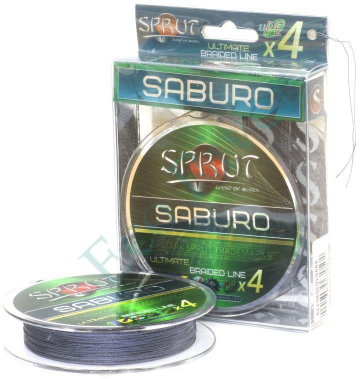 Плетеный шнур Sprut Saburo Soft Ultimate X4 space gray 0.18 140м