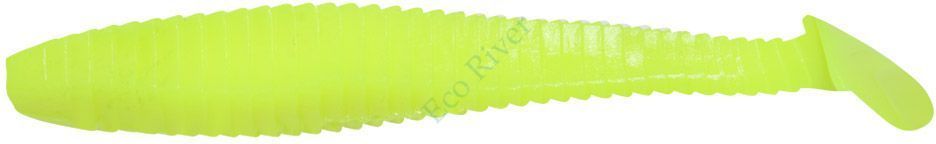 Виброхвост Yaman Pro Flatter Shad, р.5 inch, цвет #02 - Chartreuse (уп. 4 шт.)