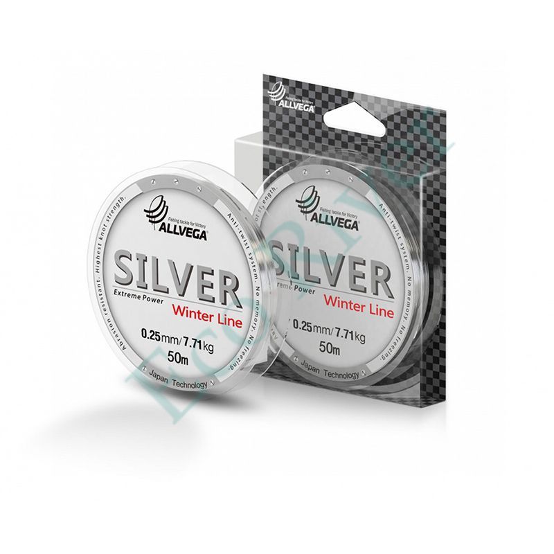 Леска Allvega Silver 0.10 50м