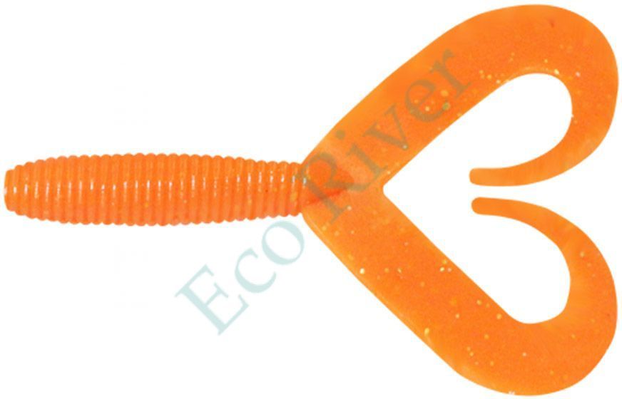 Твистер Yaman Pro Loop-Two, р.2 inch, цвет #03 - Carrot Gold Flake (уп.10 шт)