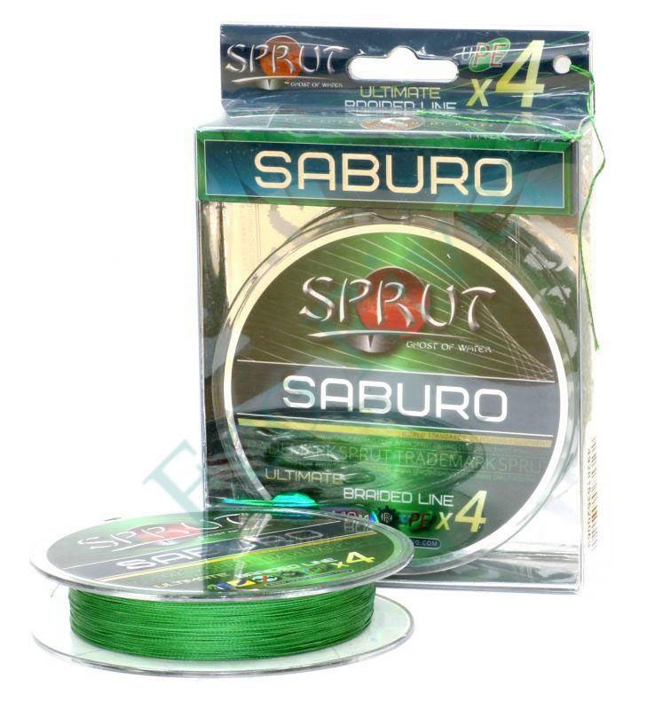 Плетеный шнур Sprut Saburo Soft Ultimate X4 dark green 0.16 95м