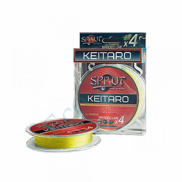 Плетеный шнур Sprut Keitaro Ultimate X4 fluo yellow 0.25 140м
