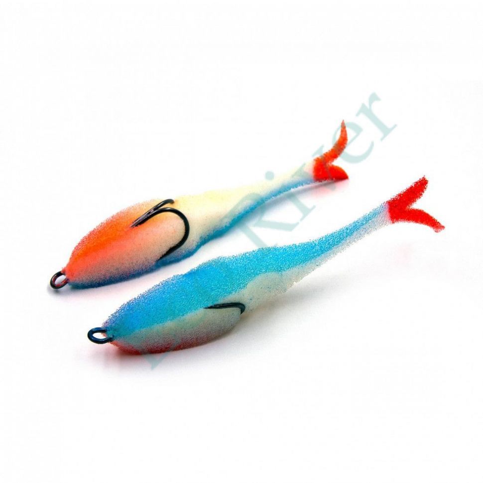 Поролоновая рыбка YAMAN Devious Minnow на двойнике, р. 120 мм, цвет 22 UV (5 шт.)