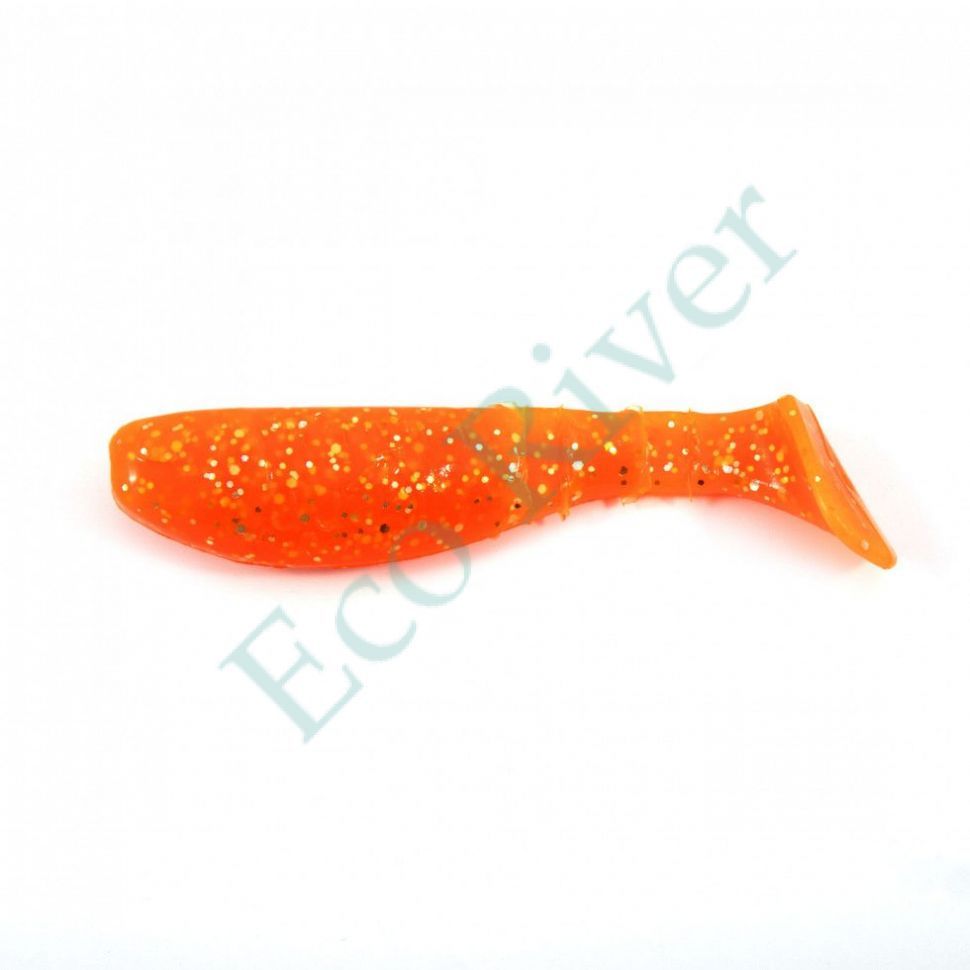Виброхвост Yaman Pro Boost Up, р.2,5 inch, цвет #03 - Carrot gold flake (уп. 6 шт.)