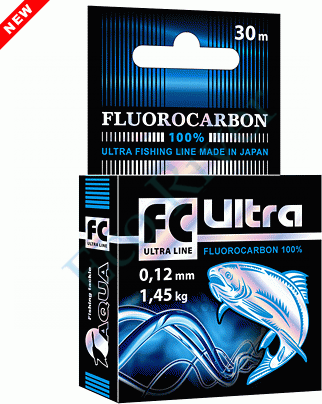 Леска Aqua FC Ultra Fluorocarbon 0.35 30м