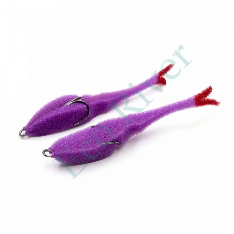 Поролоновая рыбка YAMAN Devious Minnow на двойнике, р. 135 мм, цвет 13 (5 шт.)