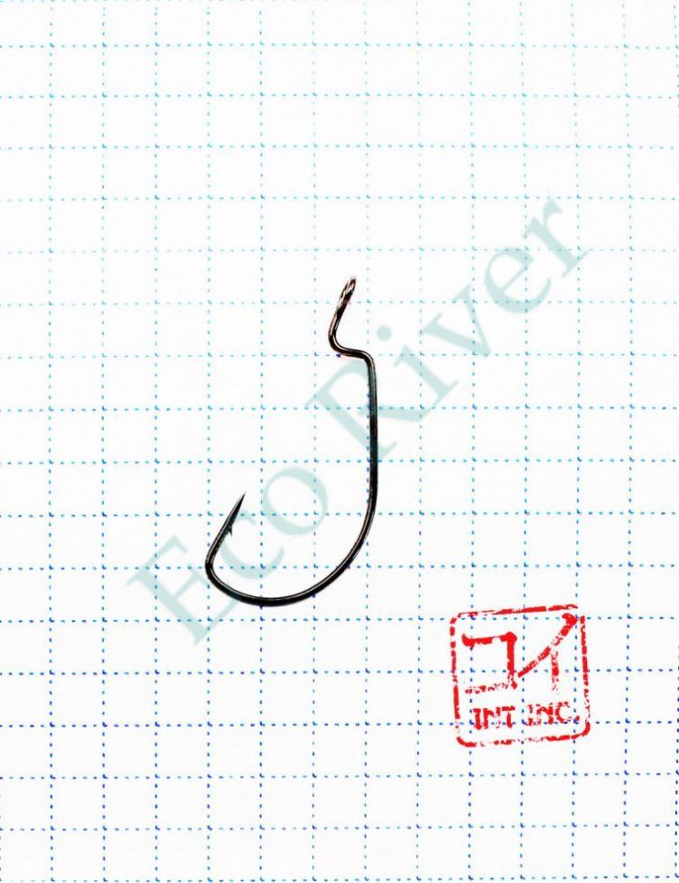 Крючок KOI WIDE RANGE WORM, размер 4 (INT), цвет BN, офсетный (10 шт.)/100/