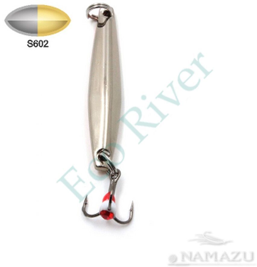 Блесна вертикальная Namazu W-crunch, размер 46.5 мм, вес 5 г, цвет S602/200/