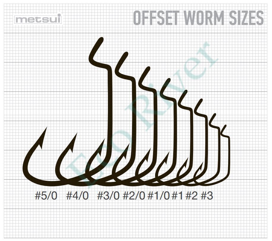 Крючок Metsui offset worm bln №2 6шт OW-BLN-02