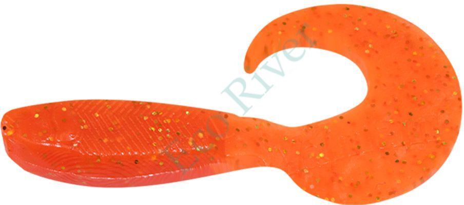 Твистер Yaman Pro Mermaid Tail, р.3 inch, цвет #03 - Carrot gold flake (уп. 10 шт.)