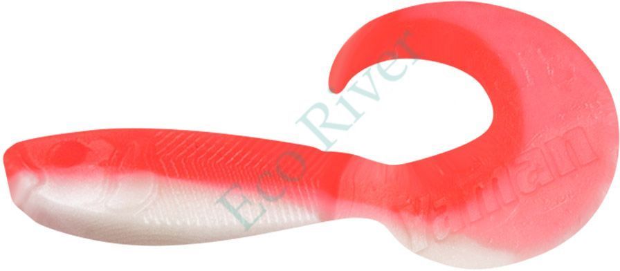 Твистер Yaman Pro Mermaid Tail, р.3 inch, цвет #27 - Red White (уп. 10 шт.)