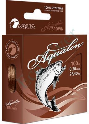 Леска плетенка Aqua Aqualon Brown 0.14 100м