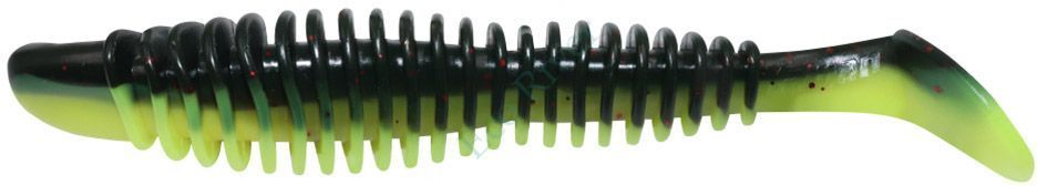 Виброхвост Yaman Pro Arris Shad, р.2,5 inch, цвет #32 - Black Red Flake/Chartreuse (уп. 7 шт.)