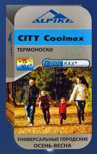 Носки термо Alpika City Coolmax +15-10С р.40-42