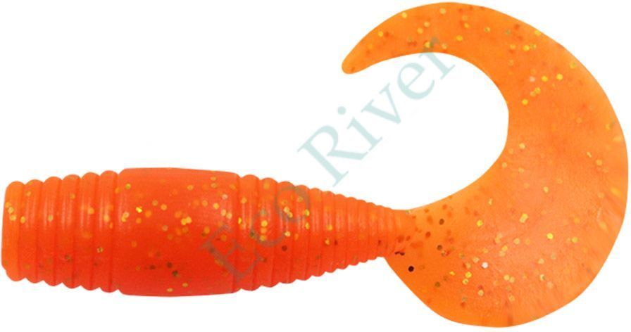 Твистер Yaman Pro Spry Tail, р.1,5 inch, цвет #03 - Carrot gold flake (уп. 10 шт.)/130/