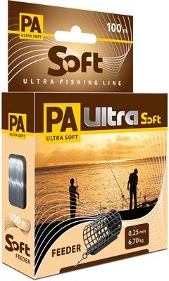 Леска Aqua PA Ultra Soft Feeder 0.25 100м